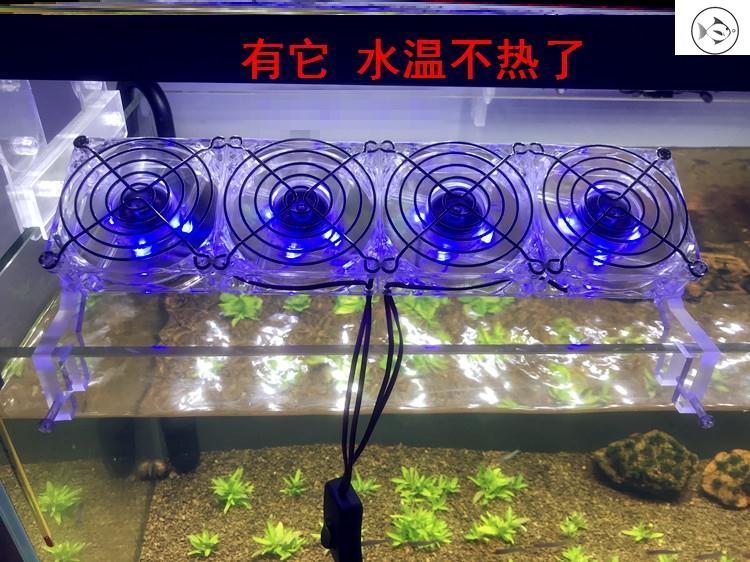 鱼缸降温制冷棒水族鱼缸降温风扇小型制冷却器海缸虾缸散热器静音