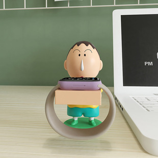 卡通适用于苹果series10手机充电器放置手表支架底座装饰阿呆摆件