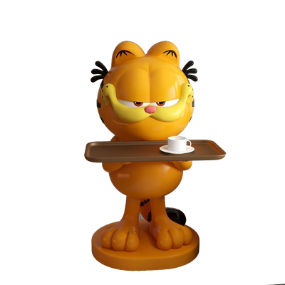 卡通加菲猫公仔周边客厅电视柜沙发旁边装饰落地开业店铺礼物摆件