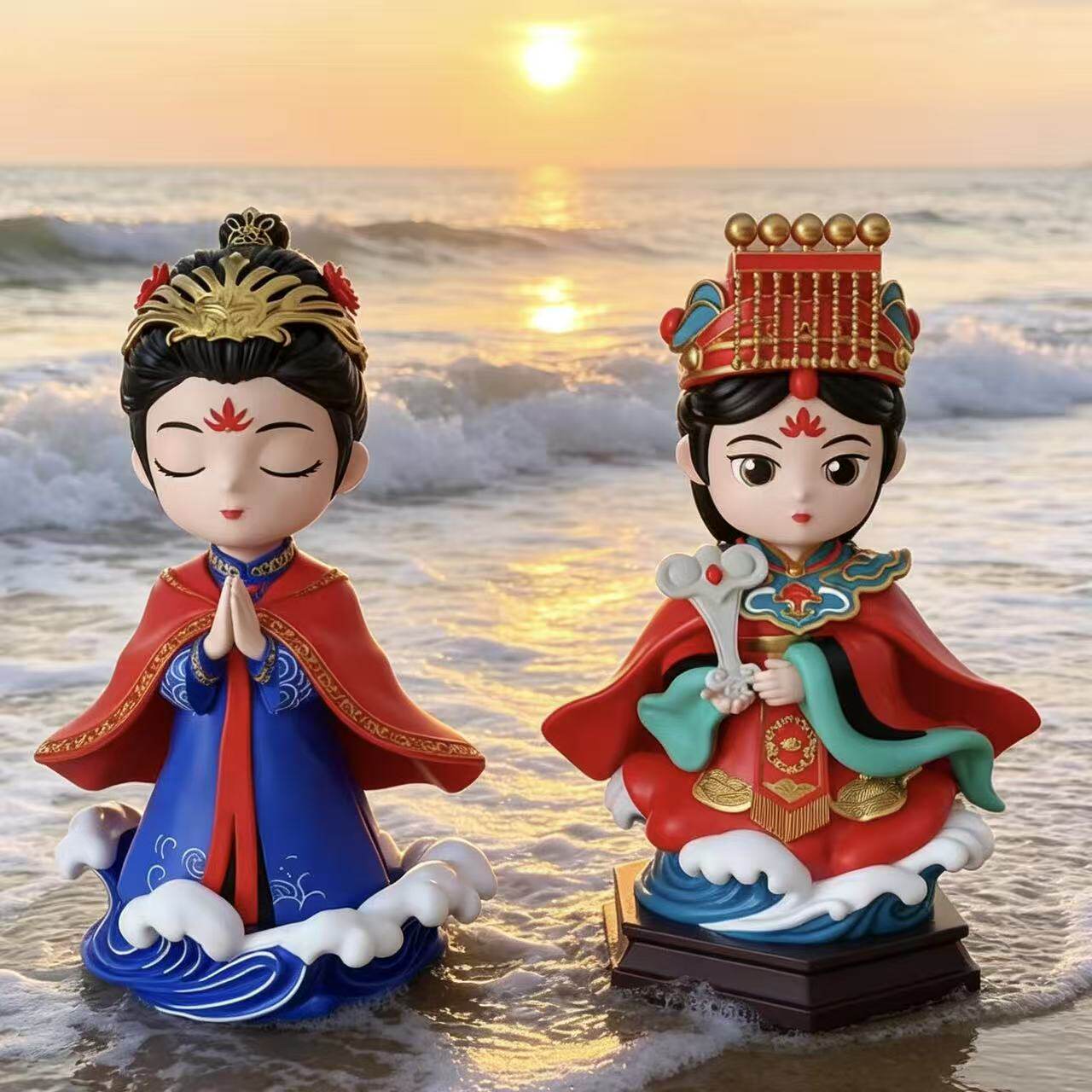 妈祖娘娘神像盲盒海神文创手办工位装饰生日礼物乔迁新居礼品摆件