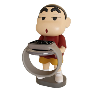 适用于applewatch智能苹果s9电话手表充电底座支架创意蜡笔小新iwatch