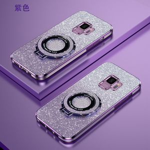 三星S9渐变闪粉时尚手机壳GalaxyS9+新款高端全包可爱创意磁吸支架Samsungs9plus奢华超薄软壳防摔保护适用于