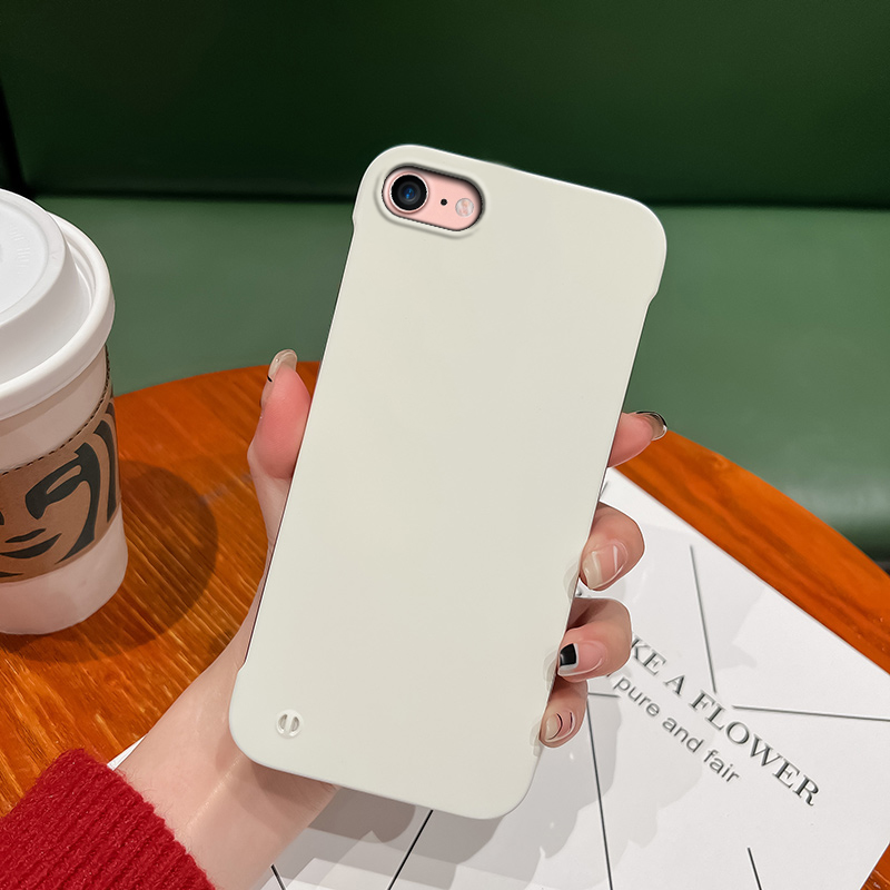 苹果se手机壳超薄无边框iPhoneSE新款半包硬壳se2简约个性肤感iPhone保护套se3纯色高端创意男女高级感适用于
