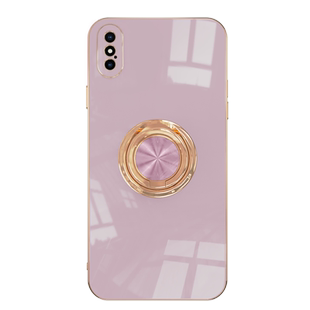苹果XS手机壳奢华电镀iPhoneXR磁吸指环支架XSmax硅胶保护套苹果X全包防摔简约时尚高级感情侣个性创意适用于