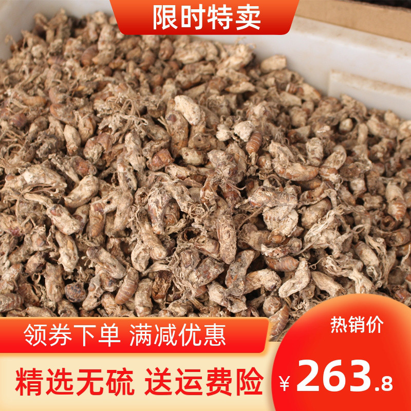 正品金蝉花中药材金婵花金蟾花虫草孢子粉知了花金蚕花非野生500g
