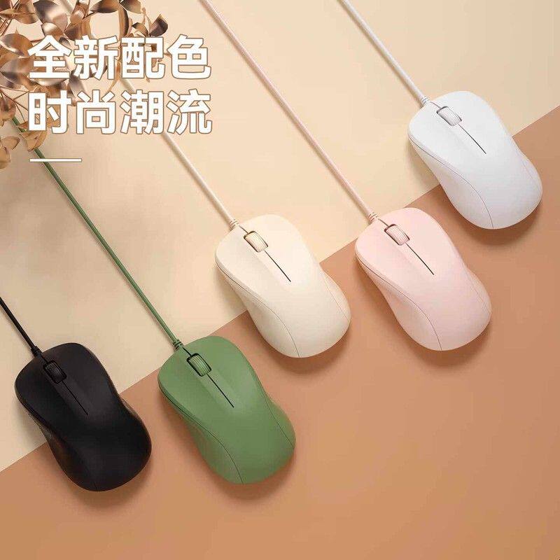 BOW鼠标有线静音通用办公USB外接笔记本电脑台式女生专用小巧便携图片