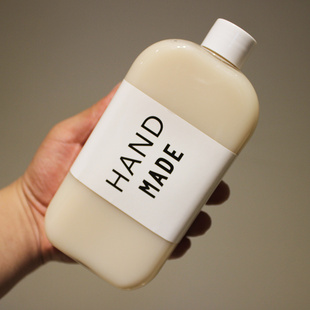 创意扁方形奶茶瓶韩国Ins风奶酪奶茶瓶machi果汁饮料草莓牛乳瓶杯