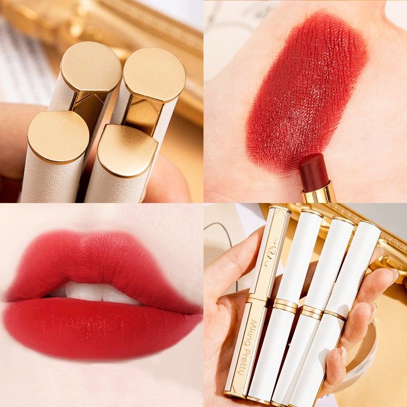 小众正品大牌小羊皮小金管丝绒雾面口红自然不脱色不沾杯唇膏唇釉