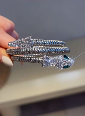 新品欧美灵蛇手镯弹力圆环手环