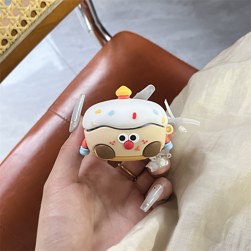 硅胶生日蛋糕适用三星budslive蓝牙耳机壳Galaxy Buds2无线保护套buds3pro耳机套budsfe小众budspro新款防摔