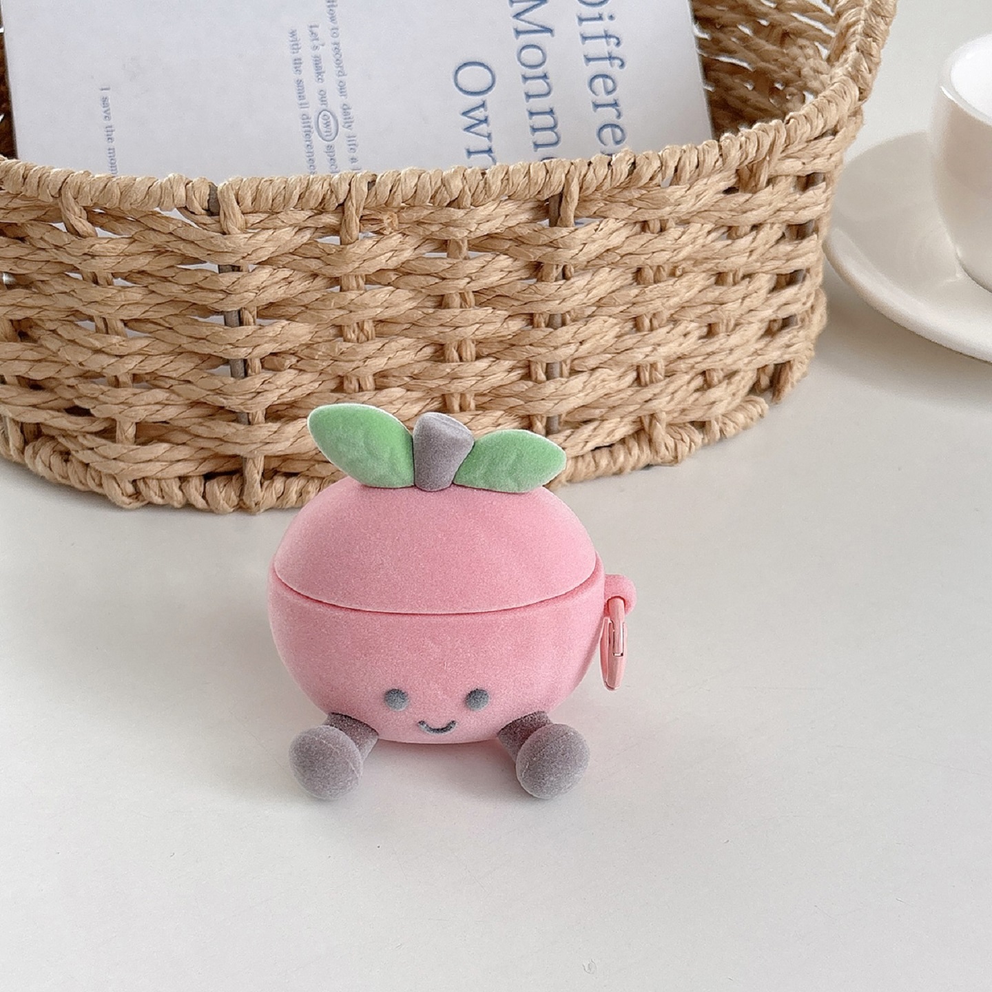 水蜜桃苹果华为freeclip2耳机套