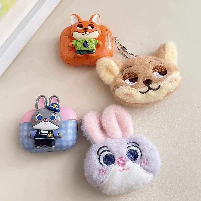 疯狂动物城尼克朱迪苹果耳机套