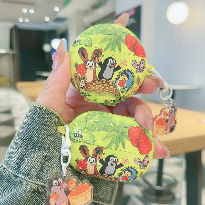 卡通鼹鼠华为pro5磨砂耳机套新款