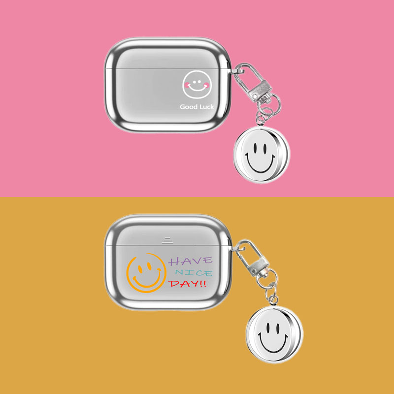 电镀笑脸适用AirPods4代耳机套