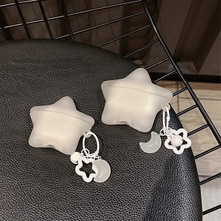 立体夜光透色星星适用华为freebudspro5蓝牙airpodspro3耳机壳7i苹果四代5i6i保护套freeclip2夹耳硅胶se2se3