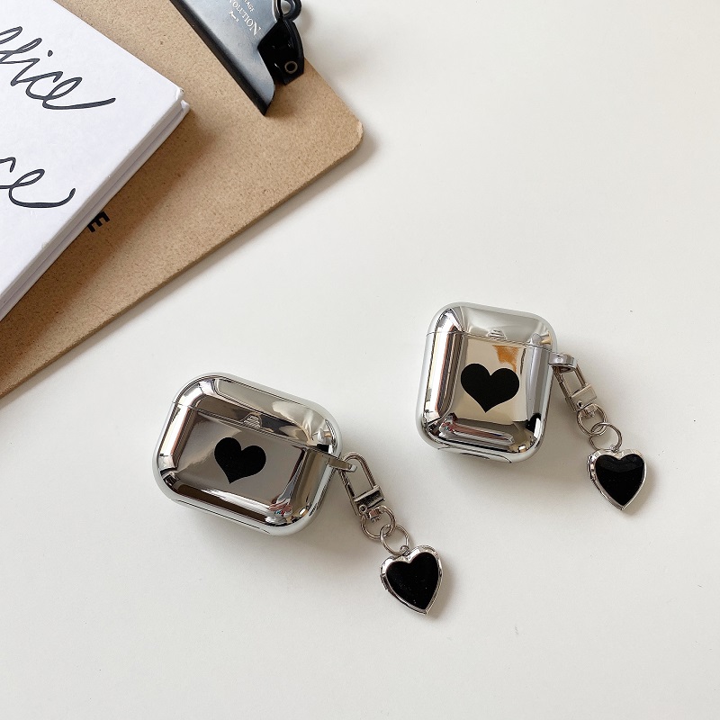 电镀爱心适用苹果AirPods4耳机套
