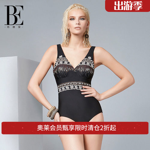 遮肚显瘦温泉度假游泳衣范德安女