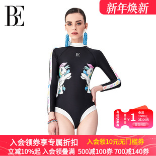 BE范德安2025新款 连体泳衣女防晒微胖显瘦度假遮肉冲浪新品
