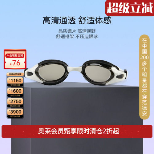BE范德安高清通透中框泳镜