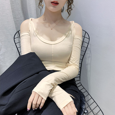 taobao agent T-shirt, sexy long-sleeve, design top, long sleeve, tight, 2021 collection, autumn, trend of season