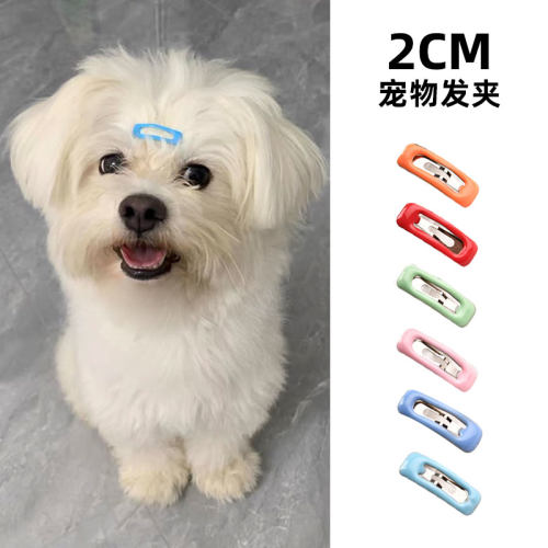 2cm宠物发夹狗狗专用bb夹泰迪约克夏鼻毛夹比熊马尔济斯碎发夹子