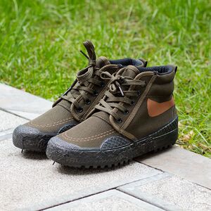 工装鞋登山高腰防滑防水帆布鞋单鞋户外穿越野工作干活穿男女鞋子