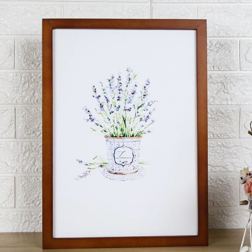 简约实木画框相框挂墙5070拼图框A3A4k8开2k素描装裱框海报框