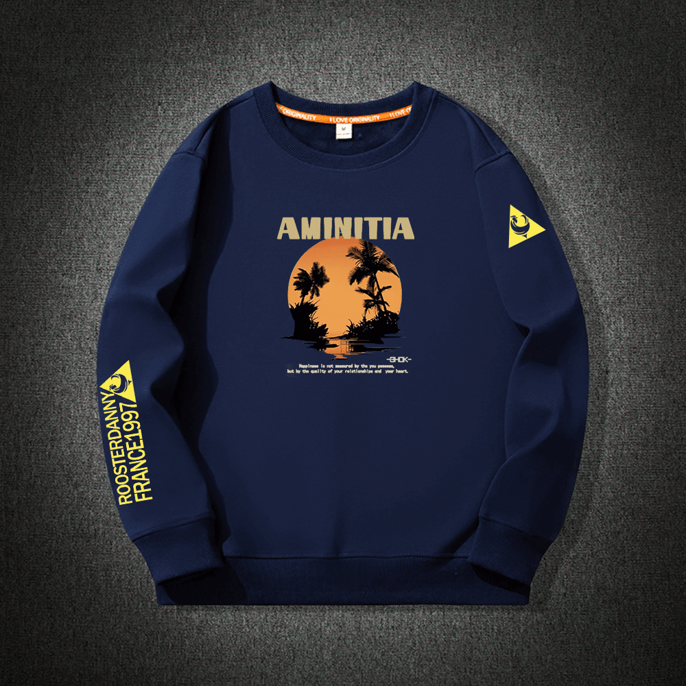 法国公鸡圆领卫衣男2024秋