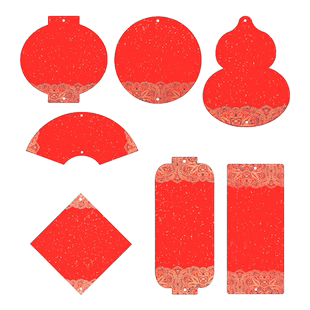 锦记大徽堂2025新款万年红宣纸半生半熟迷你福字斗方卡片空白手写书法作品专用纸挂件双面大红烫金宣纸软卡