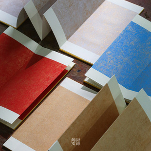 锦记大徽堂空白宣纸册页本小楷毛笔书法抄经手写古风奏折鎏金折页通关文牒景区打卡纪念册旅行盖章收集本定制