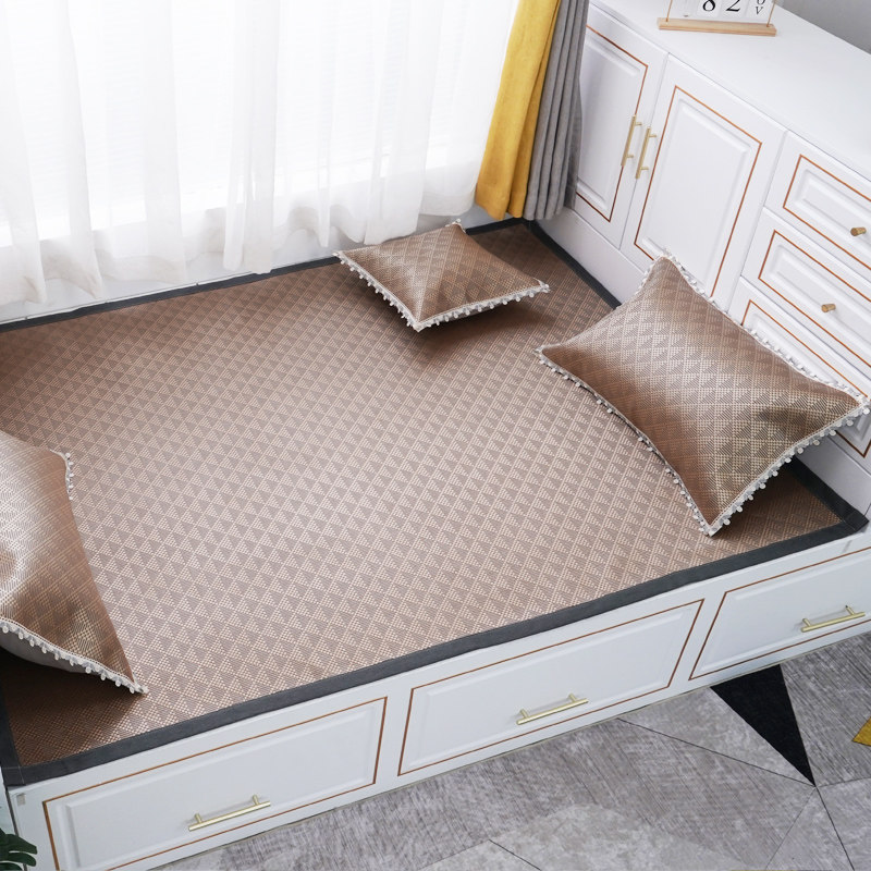 可定制榻榻米藤席单件夏季冰藤加厚防滑可折叠凉席三件套炕专用,床上用品,藤席,淘宝优惠券,粉丝福利购,淘宝优惠卷