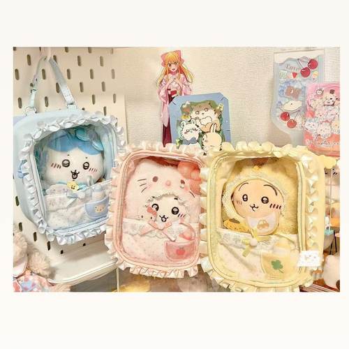 卡通三丽鸥可爱透明蕾丝手提包