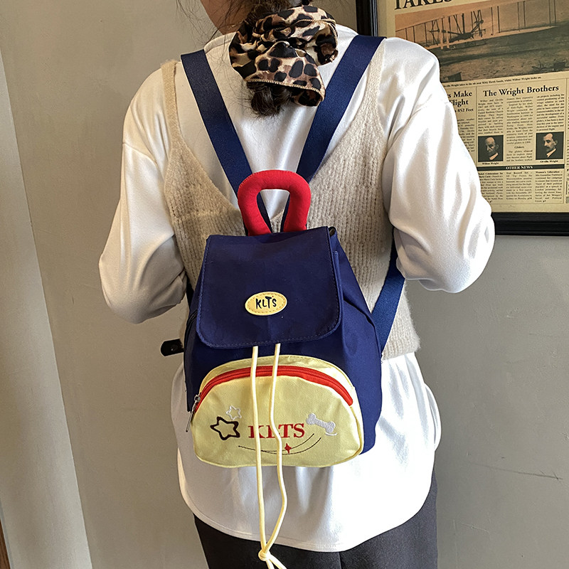 儿童背包女外出旅游研学包拼色韩版时尚兴趣班女童双肩背包舞蹈包