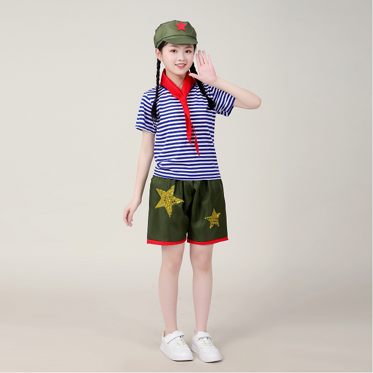 红星闪闪海魂衫表演服海魂衫