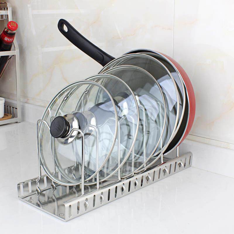 众之亿304菜板架厨房用品锅盖收纳砧板架不锈钢案板平底锅多功能