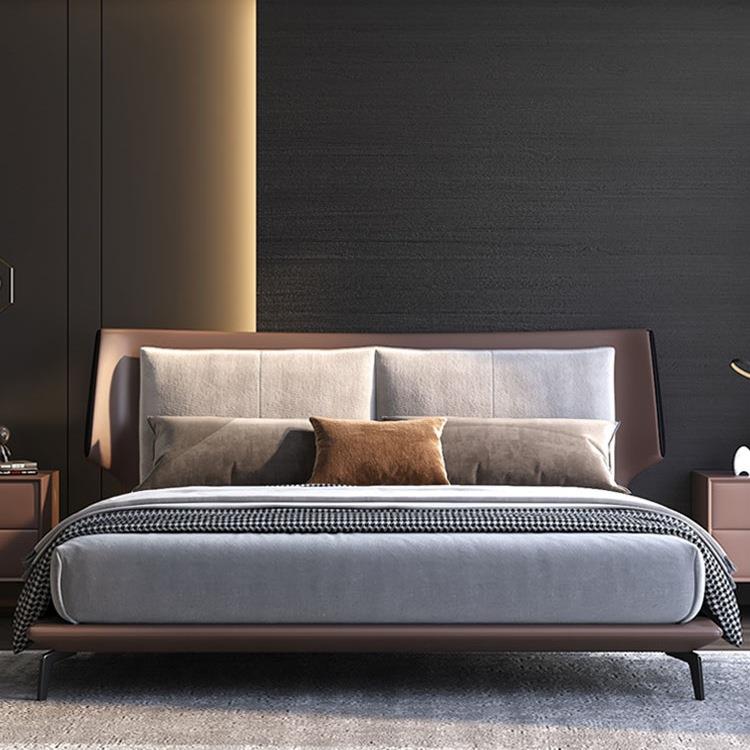意式极简科技布艺床简约现代双人轻奢网红婚床大气主卧室baxter床