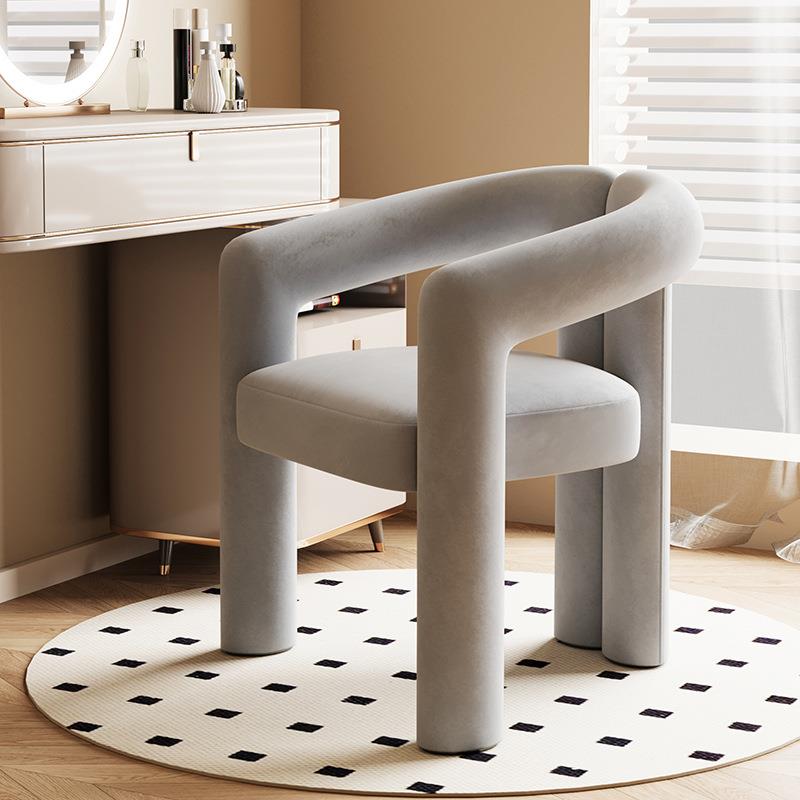 异形网红化妆椅卧室化妆凳子轻奢高级梳妆台椅子家用餐椅美甲店靠