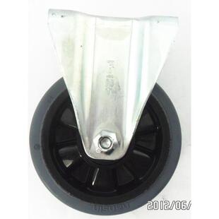 3寸微音橡胶固定1103-8-T2-RC底板70*52孔距55*28脚轮