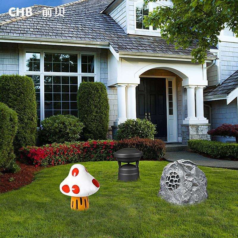 户外石头音响灯仿真花园别墅景观园林庭院小区公园音乐喇叭草坪灯