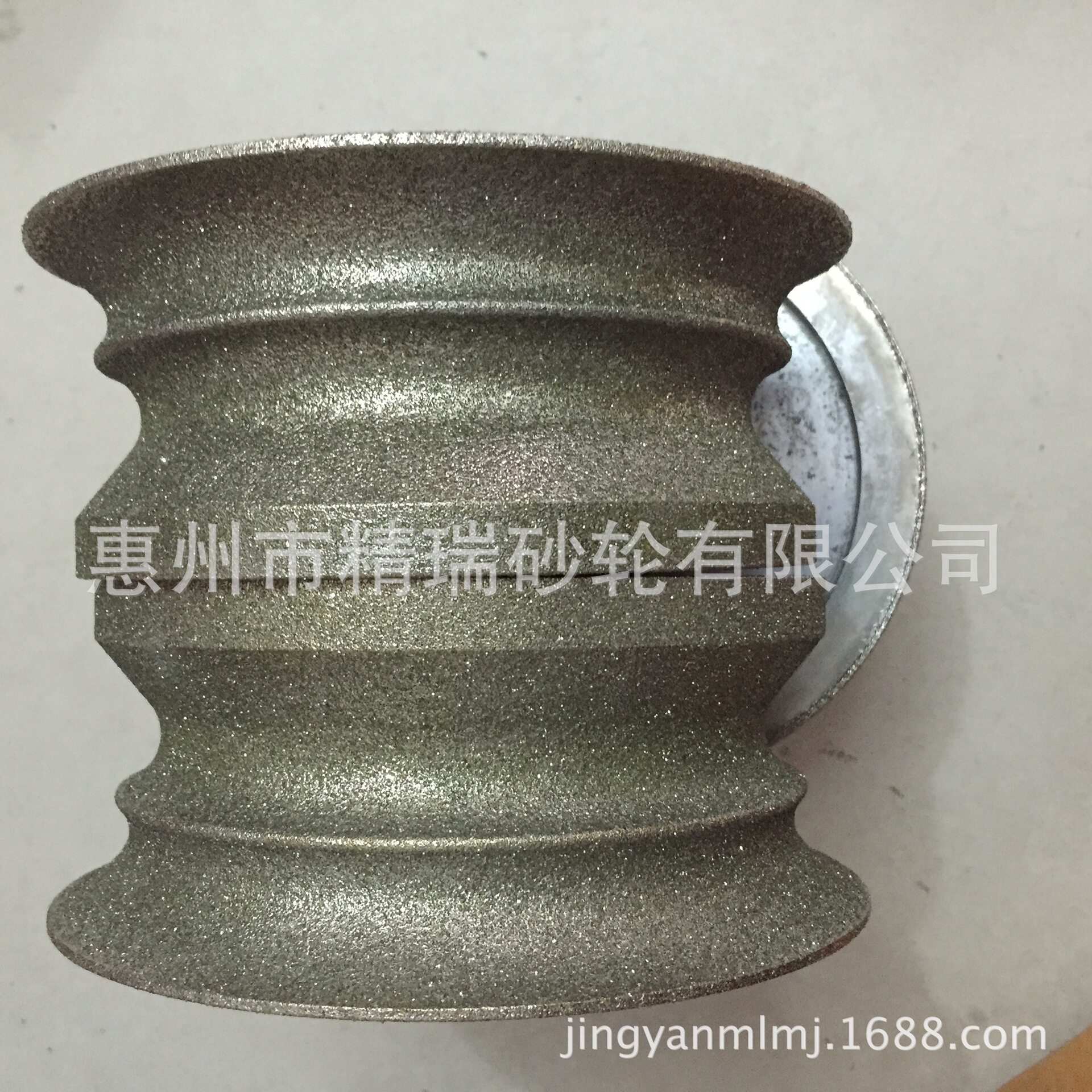 磨干湿两用海绵粉扑成型砂轮,进口亲水性粉扑专用配套砂轮专业加