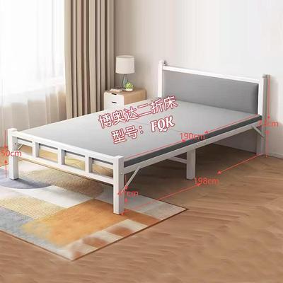 简易床可折叠二折床1米1.2米单人床员工宿舍公寓临建房单人床收纳