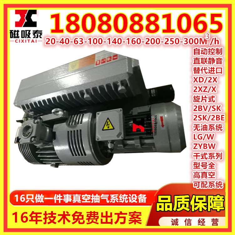 真空泵旋片式茂名XD100型旋片真空泵真空抽气系统机组维修/保养