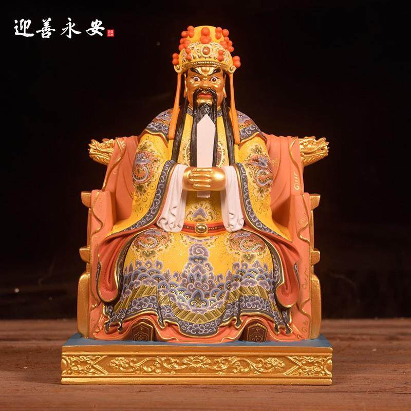 迎善永安木雕广济龙五爷造像手工木雕中式摆件吉祥家居直销