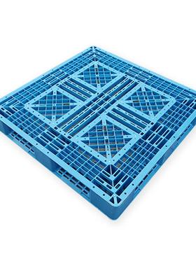 塑料托盘一次性出货用托盘垫板网格田字栈板1111垫仓板四面进叉