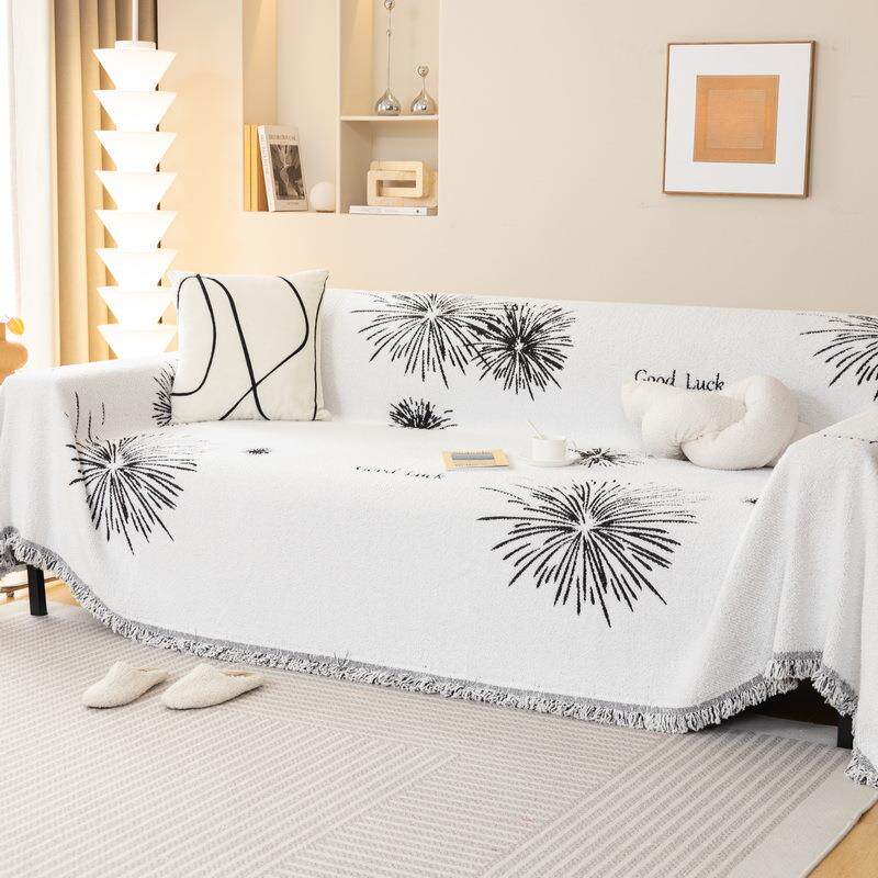 雪尼尔沙发巾简约2023新款沙发盖布四季通用沙发套防猫抓可机洗