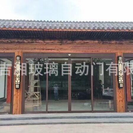 电动感应无框玻璃门新品