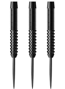 3pcs 单筒 直筒黑色 21 23克 26 28 30g 90%钨钢硬式钢针飞镖 2BA