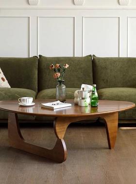 实木新款茶桌小户型三角北欧异形茶几复古简约现代日式客厅家用