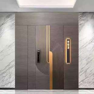 现货中国风式一门一景入户门自建房小区子母门别墅大门精雕铸铝门