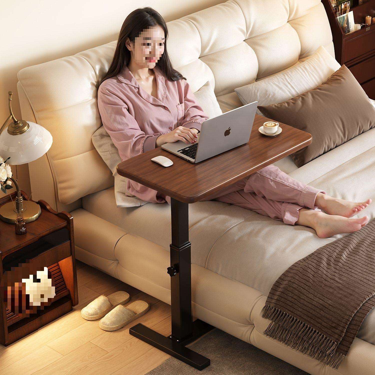 床边桌可移动升降电脑桌客厅沙发边几家用折叠桌书桌出租屋学习桌